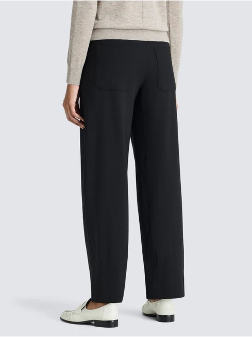 Unbound Merino Women's Merino Travel Pants Barrel Italian Wool Black size Small - Picture 3 of 13